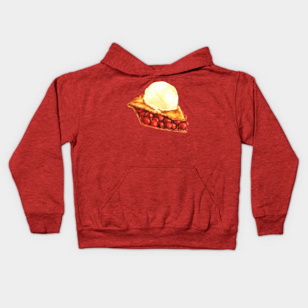 Cherry Pie Kids Hoodie by KellyGilleran